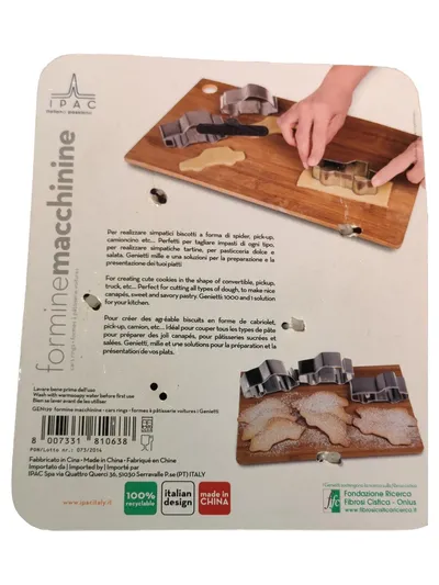 i Genietti Ausstechformen Auto Set 4-teilig Edelstahl Nickelfrei