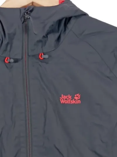 Jack Wolfskin Damen Outdoorjacke 48/3XL Grau mit Kapuze