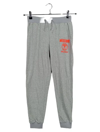Moschino Kinder Jogginghose Gr. 152 Grau Sportlich Logo-Print