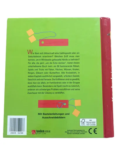 Knobeleien und magische Tricks Daniel Picon Buch mit 8 Ausschneidebildern