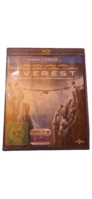 Everest Blu-Ray Abenteuerfilm Baltasar Kormakur FSK 12 Universal