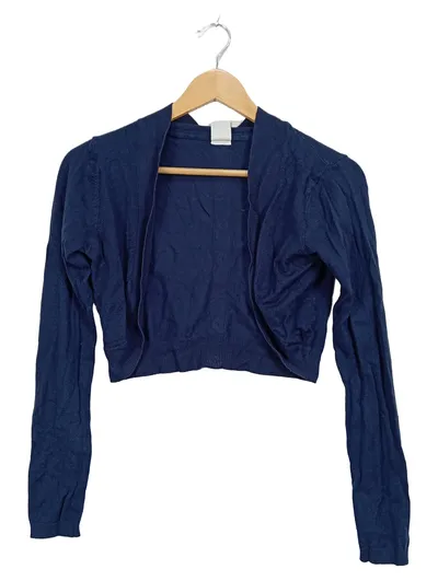 VERO MODA Damen Bolero Strickjacke Cropped Navy Blau Gr. XS