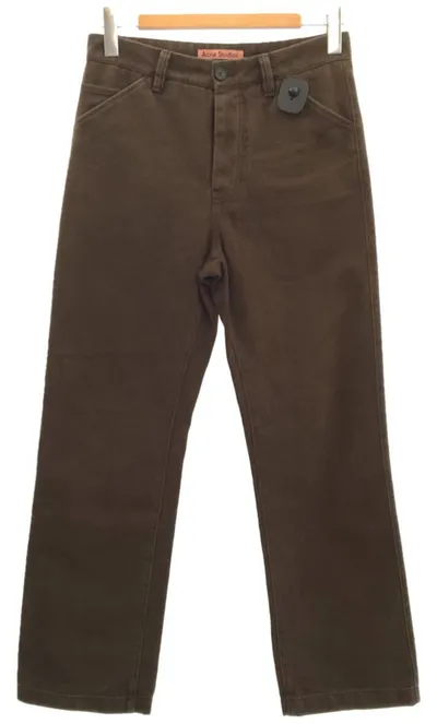 ACNE STUDIOS Stoffhose Herren Oliv Gr. W33 L30 Casual Baumwolle