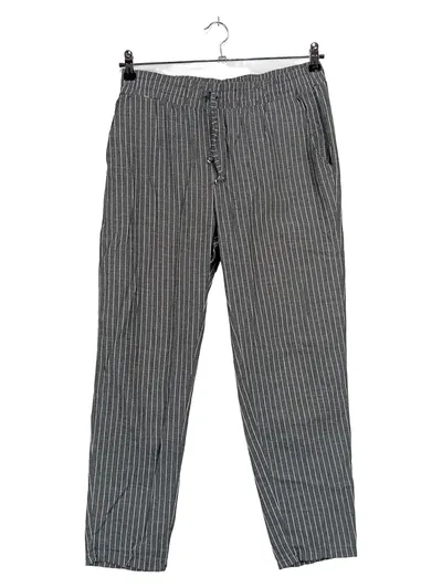 MAX&Co. Damen Stoffhose gestreift Grau Gr. M Casual