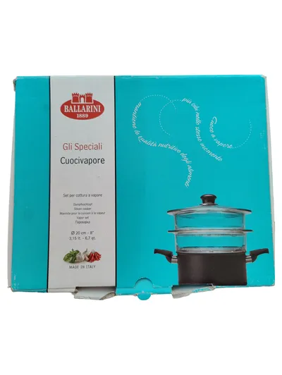 Ballarini Gli Speciali Cuocivapore Dampfgarer Topf Ø 20cm Schwarz