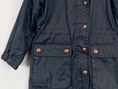 Joules Mädchen Parka Gr. 116 Blau Outdoor Kapuze