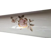 Alboth & Kaiser Porzellan Vase Weiß Klassisch Blumenmuster 32cm 2