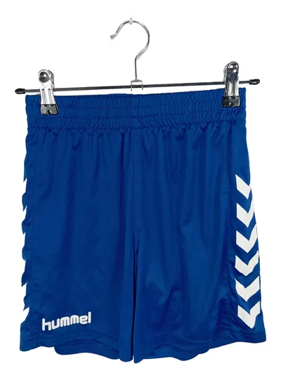 Hummel Kinder Sport Shorts Blau Gr. 140 Grafik Polyester