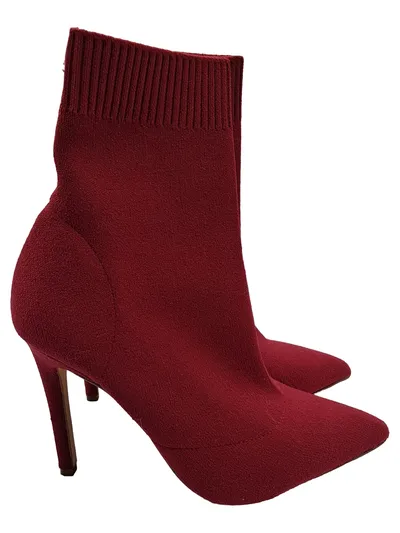 ALDO Sock Boot Stiefelette Damen Rot Gr. 37,5 Elegant Party Synthetik