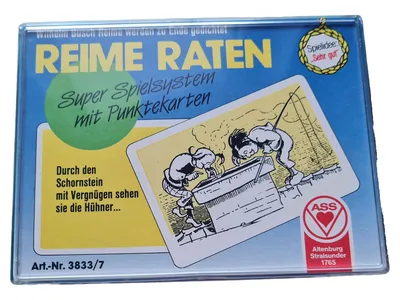 ASS Quizspiel Reime Raten Wilhelm Busch Gedichte Super Spielsystem