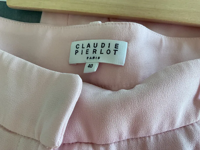 Claudie Pierlot Stoffhose Pink Elegant Gr. 40 (W31 L) Triacetat Business 3