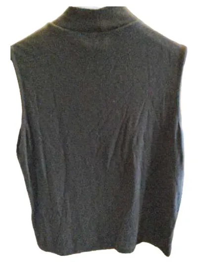 someday. Damen Pullunder Rollkragen Ärmellos Elegant Schwarz Gr. 40 L Modal