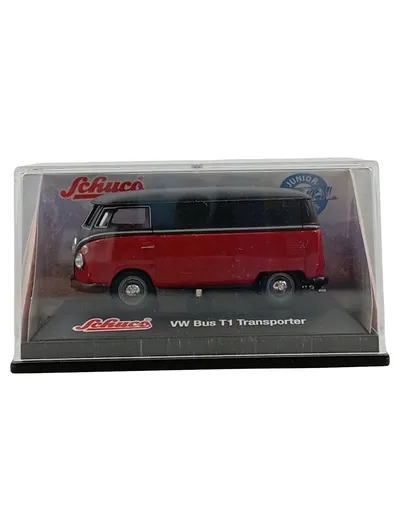 Schuco VW Bus T1 Transporter Modellauto Rot/Schwarz Junior Line