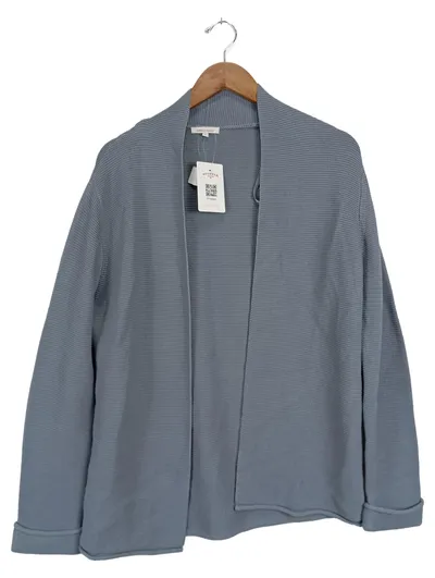 Apriori Damen Strickjacke Cardigan Gr. 38/M Blau Casual Baumwolle