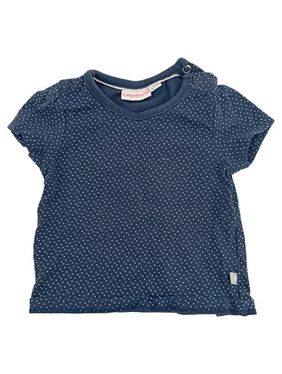 Liegelind Baby Body gepunktet Gr. 62-68 Blau Baumwolle Kinder