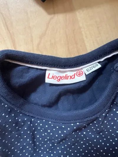 Liegelind Baby Body gepunktet Gr. 62-68 Blau Baumwolle Kinder