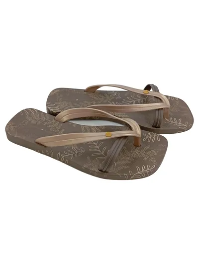 Ipanema Damen Zehentrenner Sandalen Gr. 37 Beige Casual Flip Flops