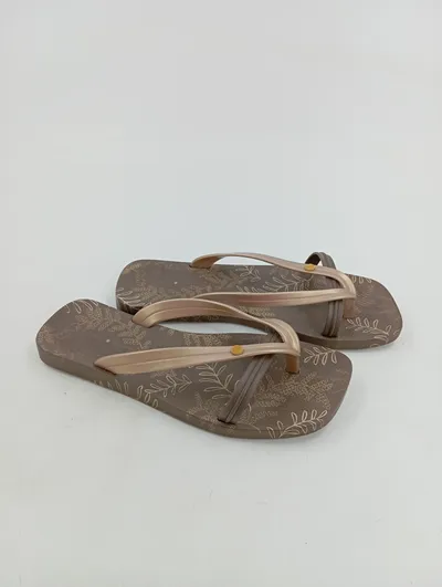 Ipanema Damen Zehentrenner Sandalen Gr. 37 Beige Casual Flip Flops