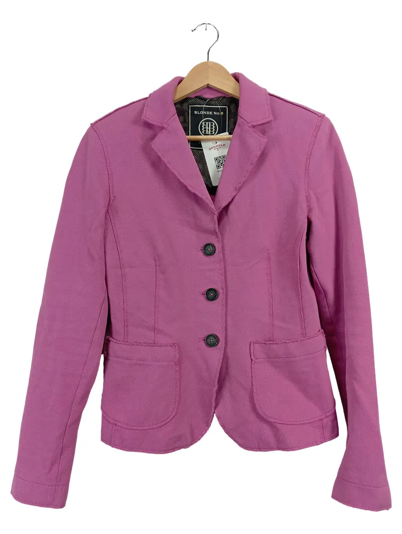 BLONDE No.8 Damen Blazer Jacke Rosa Gr. 38 Baumwolle Casual 1
