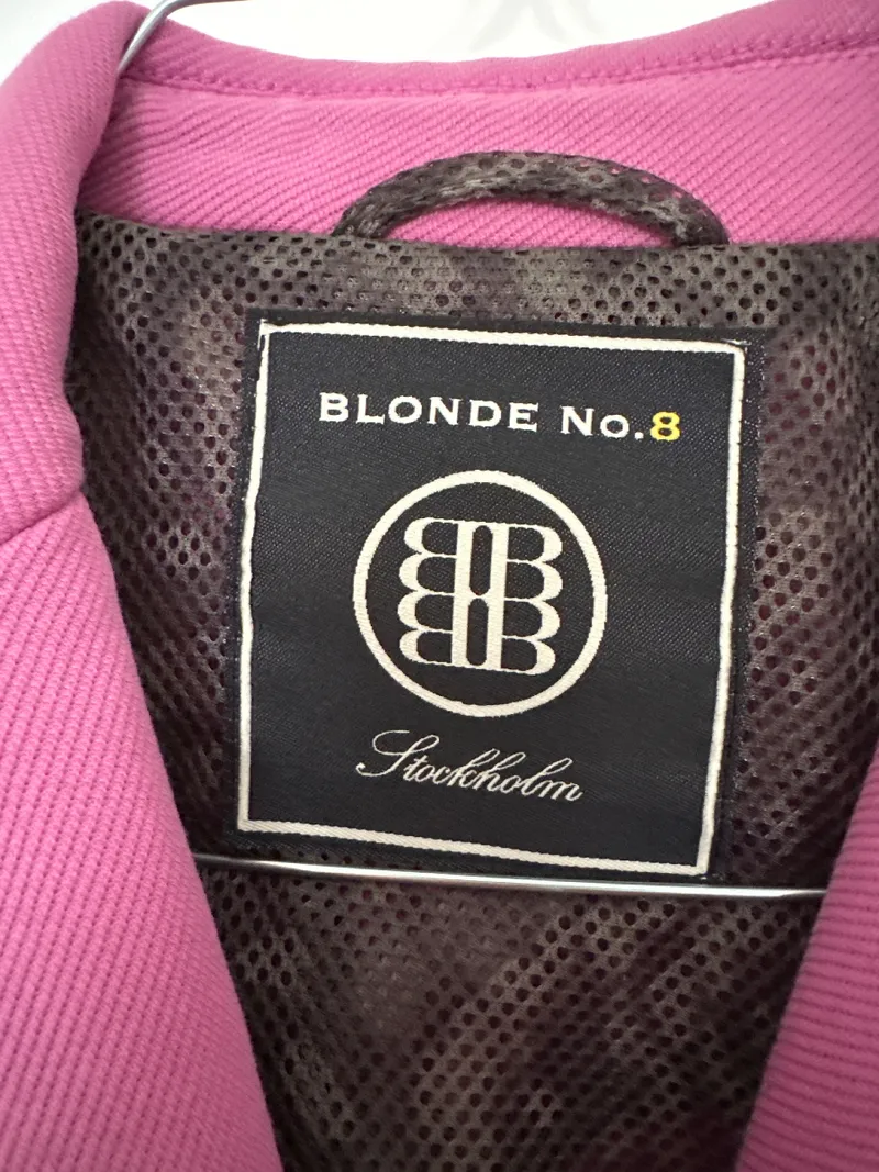 BLONDE No.8 Damen Blazer Jacke Rosa Gr. 38 Baumwolle Casual 3