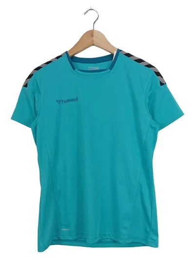Hummel Damen Sport Shirt Gr. 36/S Türkis Funktionsshirt Training