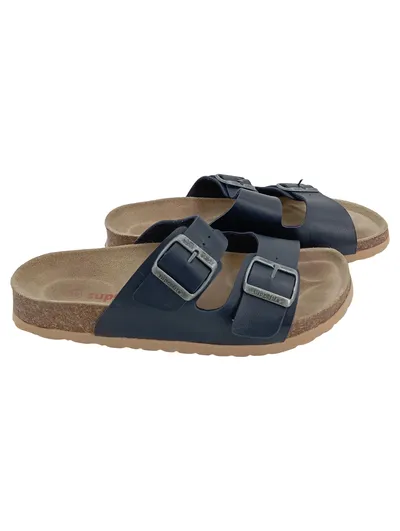 Superfit Kinder Pantoletten Sandalen Gr. 39 Blau Komfortabel