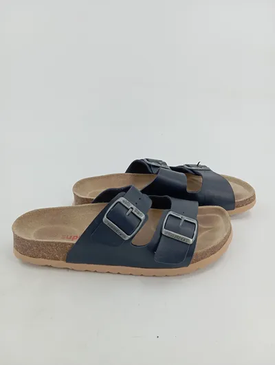 Superfit Kinder Pantoletten Sandalen Gr. 39 Blau Komfortabel