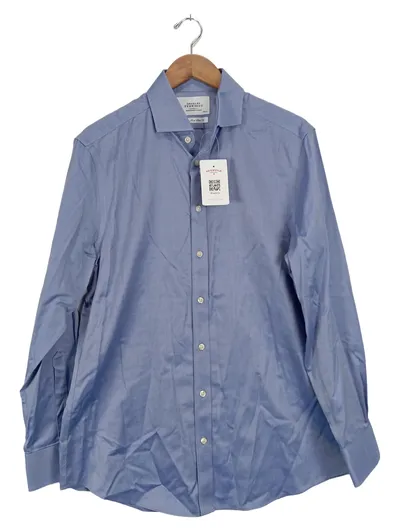 Charles Tyrwhitt Business Hemd Herren Gr. 40 Blau Langarm