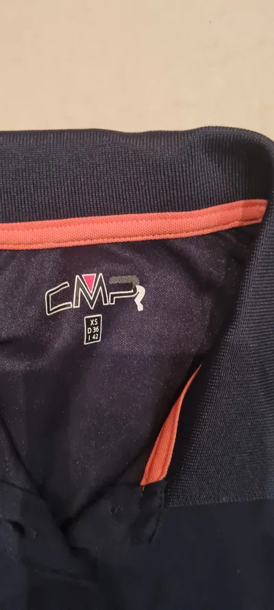 CMP Damen Poloshirt Gr. 36/S Dunkelblau Sportlich Kurzarm