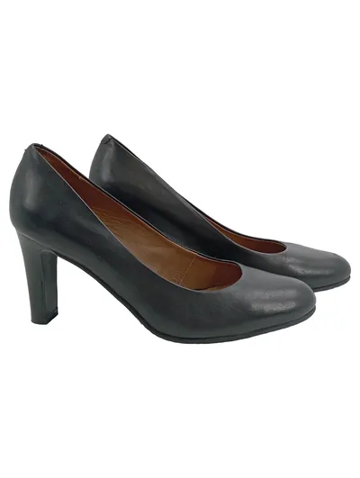 Belmondo Damen Pumps Leder Schwarz Gr. 38 Elegant Business Büro Festlich