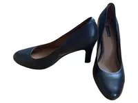 Belmondo Damen Pumps Leder Schwarz Gr. 38 Elegant Business Büro Festlich 2
