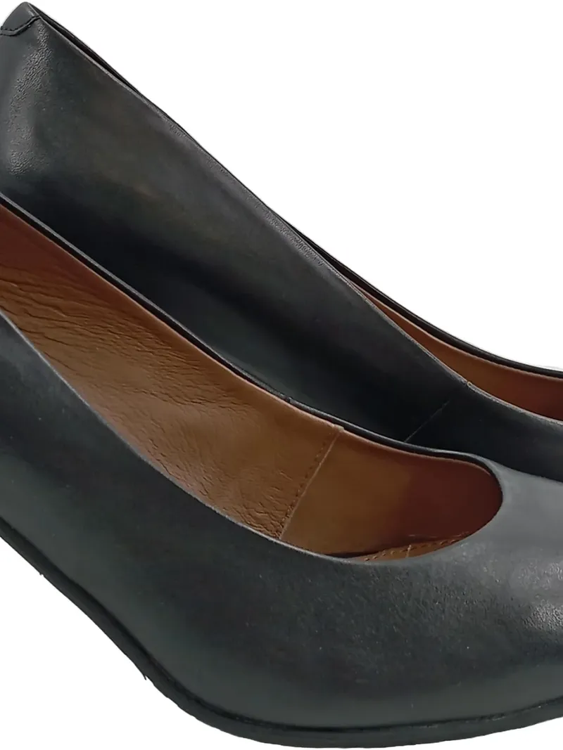 Belmondo Damen Pumps Leder Schwarz Gr. 38 Elegant Business Büro Festlich 3