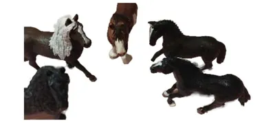 Schleich Pferde Set 4 Figuren Friese Araber Shire Horse Spielfiguren