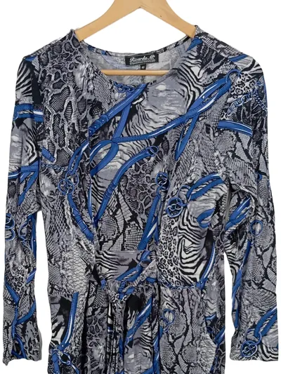Ricarda M. Damen Festliches Kleid Gr. 40 L Mehrfarbig Animal Print