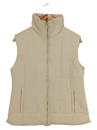 Esisto Damen Steppweste Gr. 42/XL Beige Casual Stehkragen 1