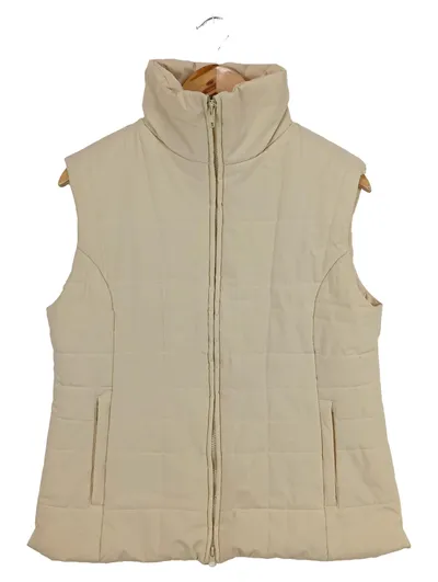 Esisto Damen Steppweste Gr. 42/XL Beige Casual Stehkragen
