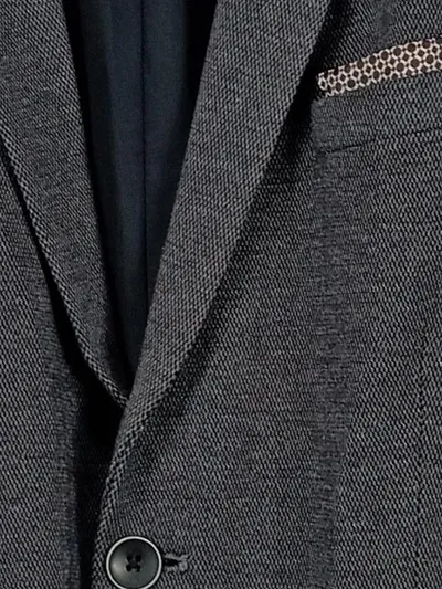 Paul Hunter Herren Blazer Sakko Grau Business Gr. 50 L Uni Polyester Viskose