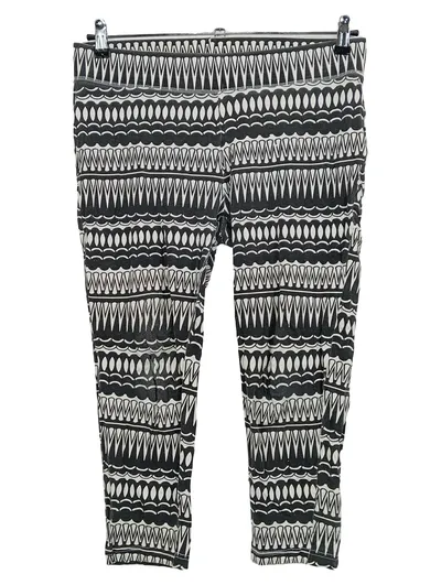 Ellos Damen Leggings Ethno Muster Schwarz Weiß Gr. 46/48 Baumwolle