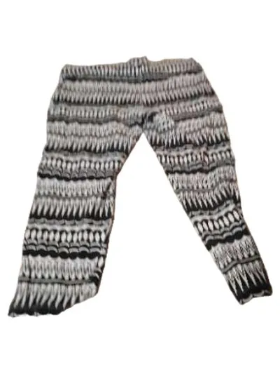 Ellos Damen Leggings Ethno Muster Schwarz Weiß Gr. 46/48 Baumwolle