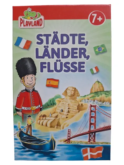 Playland Städte, Länder, Flüsse Quizspiel Familienspiel Geographie Wissen