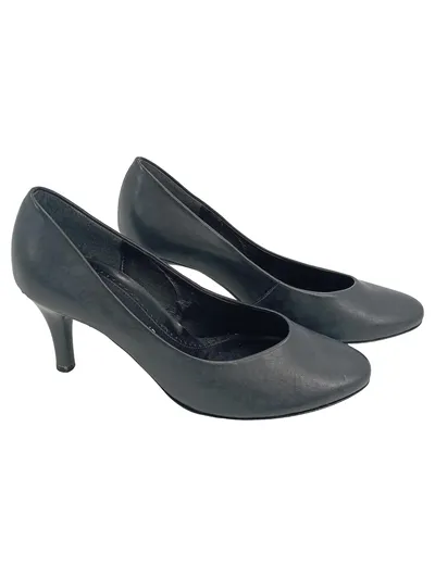 Gabor Damen Pumps Leder Klassisch Schwarz Gr. 38 Absatz 8cm Business