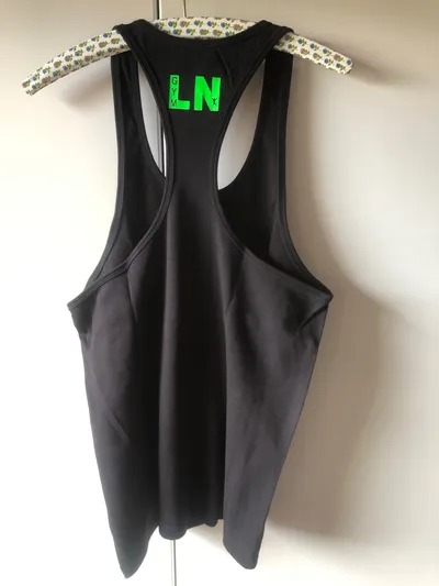 Leif Nelson Herren Tanktop Sport Muskelshirt Gr. N Schwarz Fitness Gym