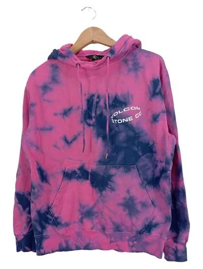 Volcom Damen Kapuzenpullover Hoodie 36/S Mehrfarbig Tie-Dye Streetwear