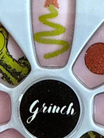 PS... The Grinch Kunstnägel Set Weihnachten Mehrfarbig 24 Nägel