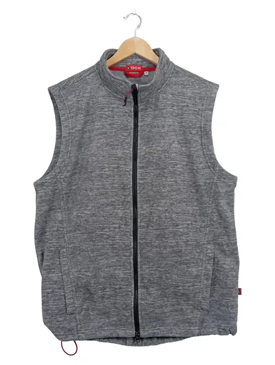 OCK Herren Fleece Weste Grau XL Outdoor Funktionsweste