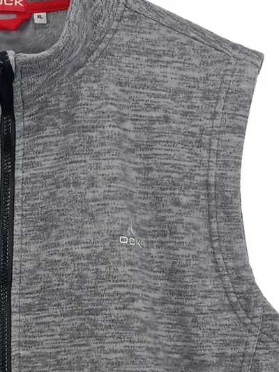 OCK Herren Fleece Weste Grau XL Outdoor Funktionsweste