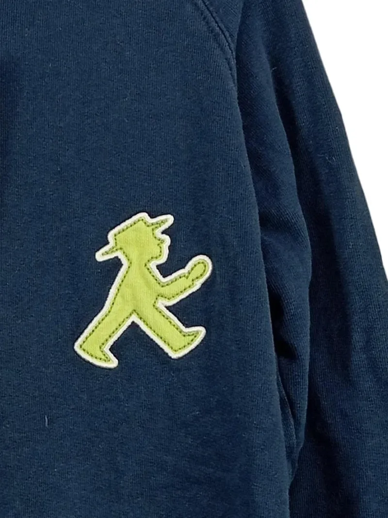 AMPELMANN Kinder Sweatjacke Gr. 128 Blau Kapuze Casual 2