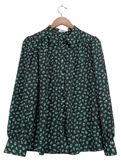 Violeta by Mango Damen Hemdbluse Bluse Blumenmuster Gr. 38/M Casual