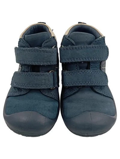 Elefanten Krabbelschuhe Kinder Gr. 18 Blau Praktisch Klettverschluss