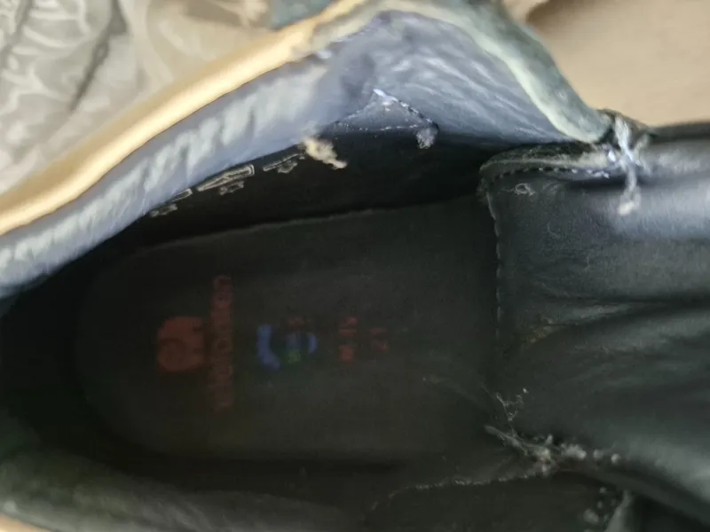 Elefanten Krabbelschuhe Kinder Gr. 18 Blau Praktisch Klettverschluss 3